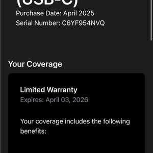 USB-C Device with Warranty